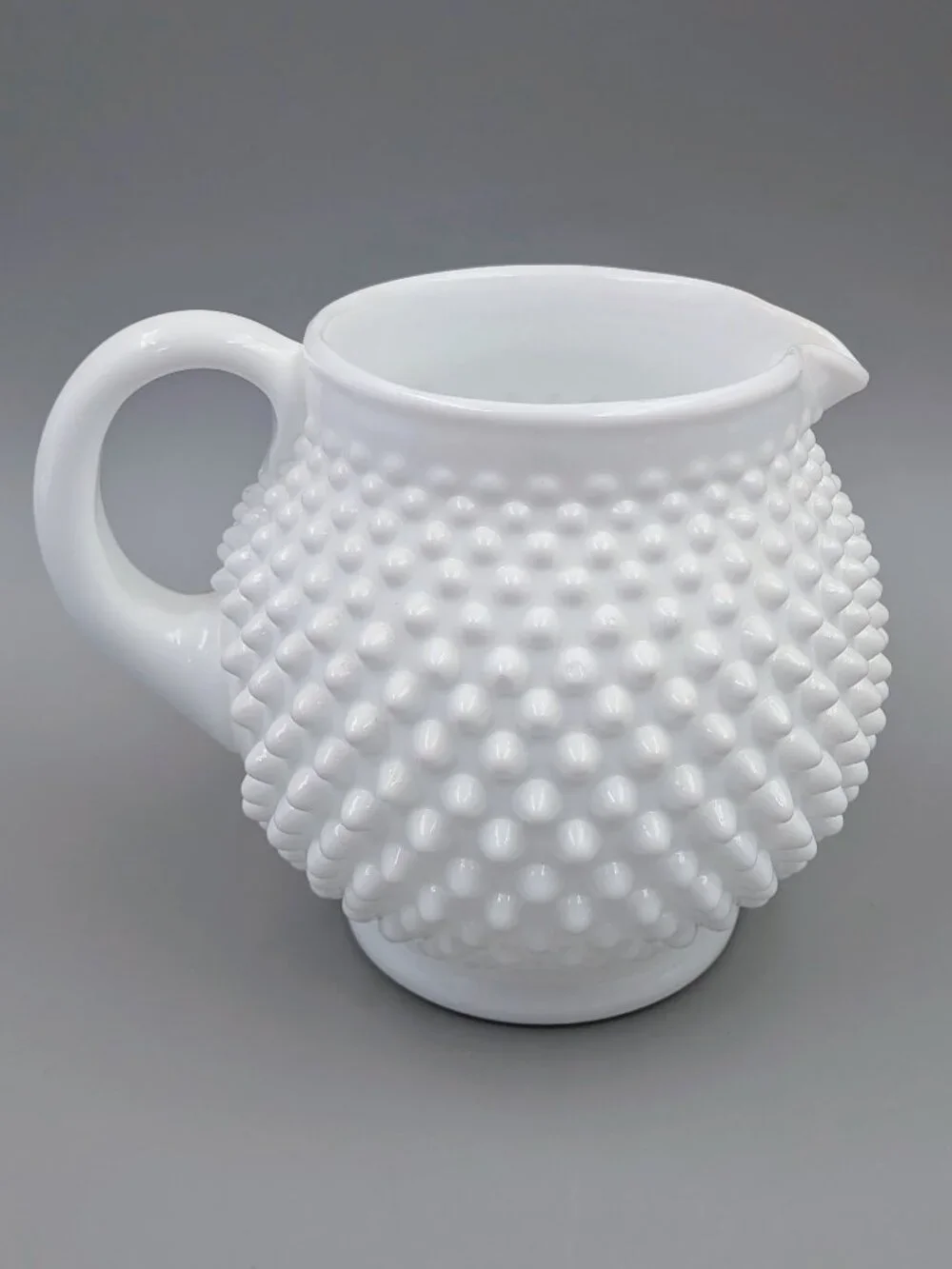 Vintage Fenton Hobnail Milk Glass 32 fl oz Pitcher - Cottagecore Farmhouse